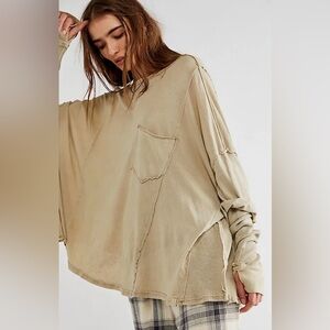 NWT Free People Kick Flip Long Sleeve Shirt